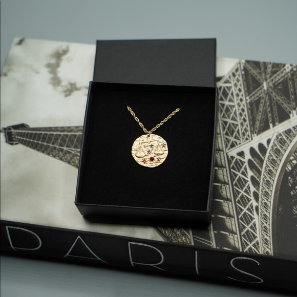 Zodiac  LIBRA coin necklace horoscope astrology - Picture 3 of 6